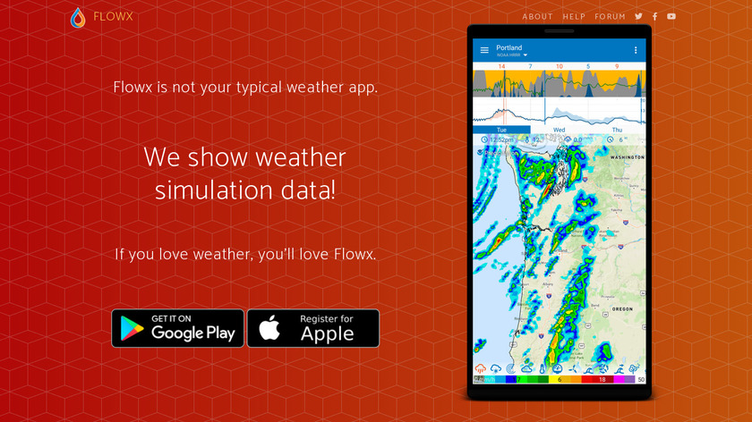 Flowx: Weather Map Forecast Landing Page