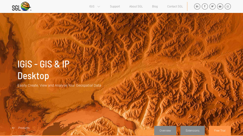 IGiS Desktop by Sgligis Landing Page
