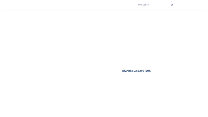 SubsCrab Landing Page