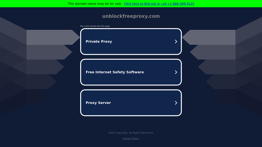 Unblock-free-proxy.com Landing Page