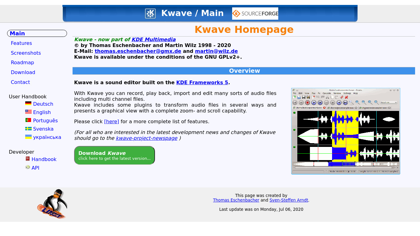 KWave Landing page