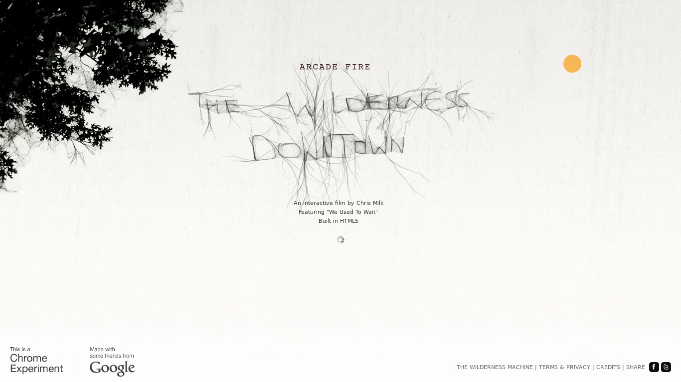 The Wilderness Downtown Landing page
