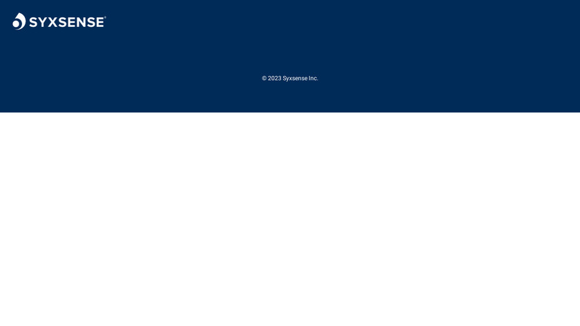 Syxsense Secure Landing Page