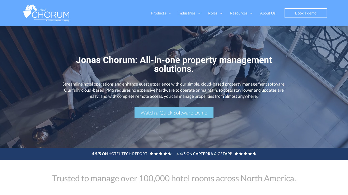 Jonas Chorum Landing page