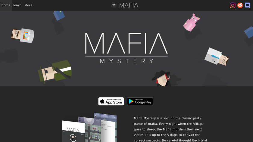 Mafia Mystery Landing Page