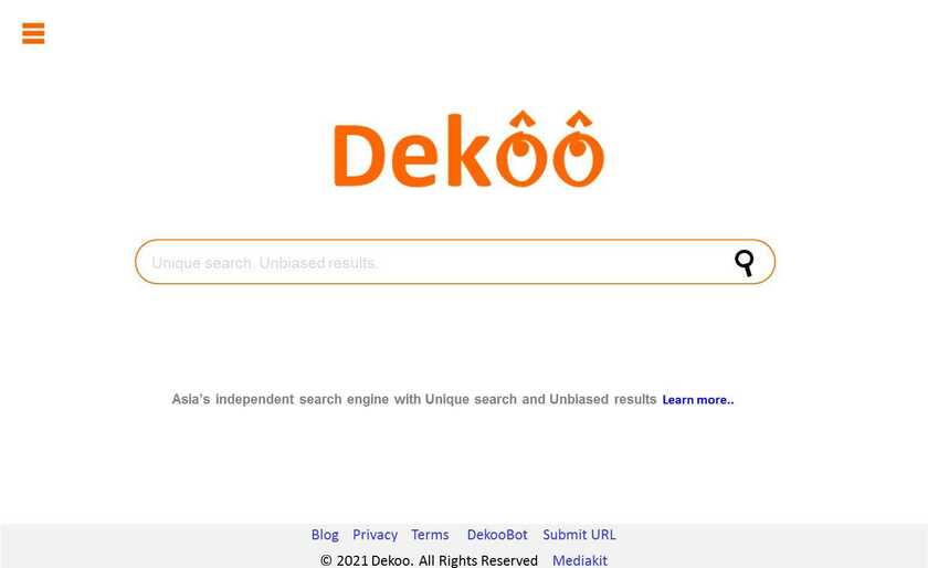 Dekoo Landing Page