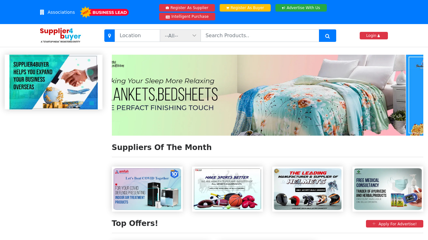 Supplier4buyer Landing page