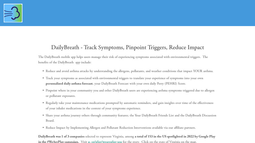 DailyBreath - Allergy & Asthma Landing Page