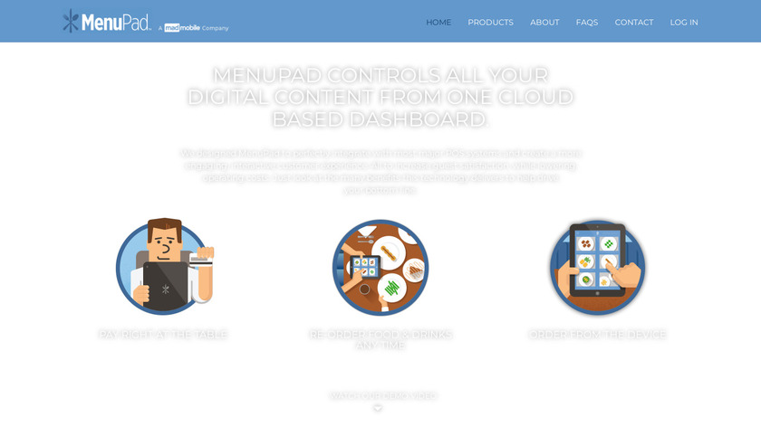 MenuPad Landing Page