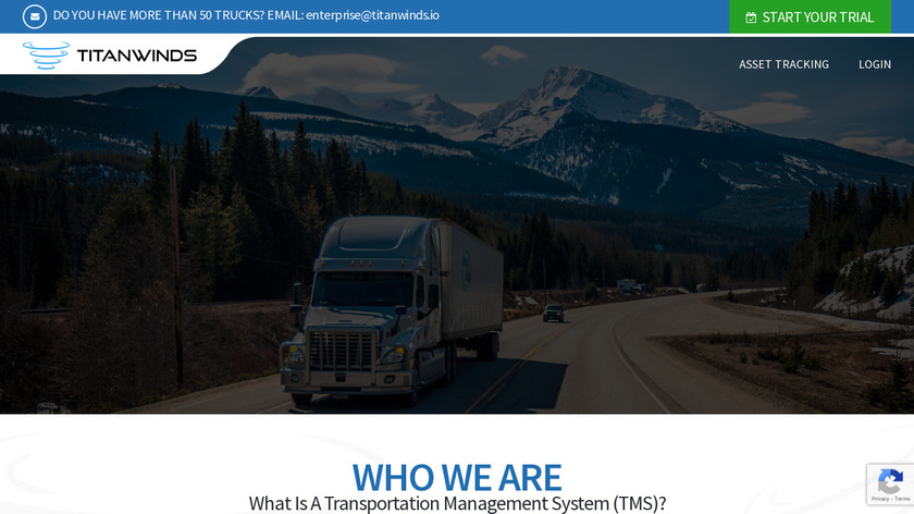 Titanwinds TMS Landing Page