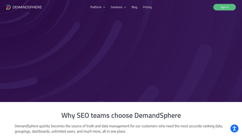 DemandSphere Landing Page