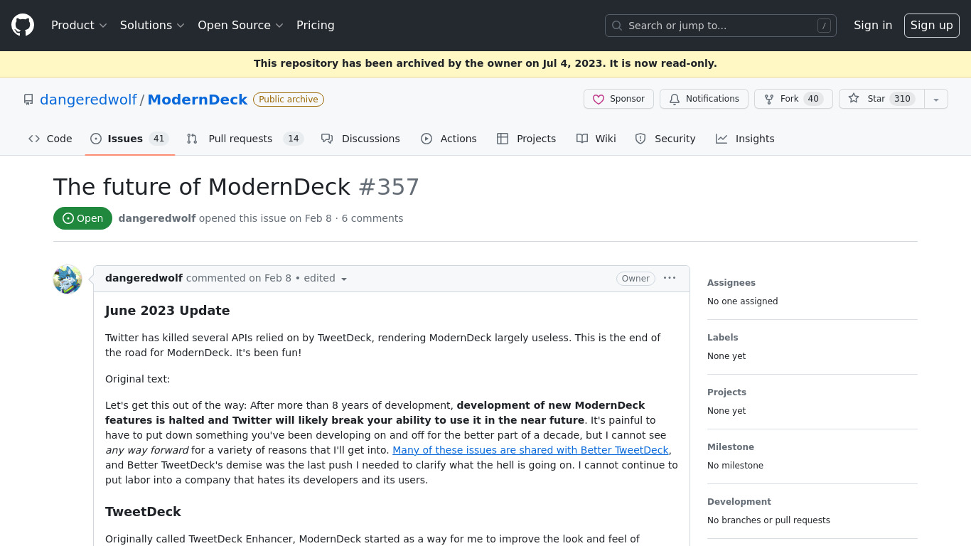 ModernDeck Landing page