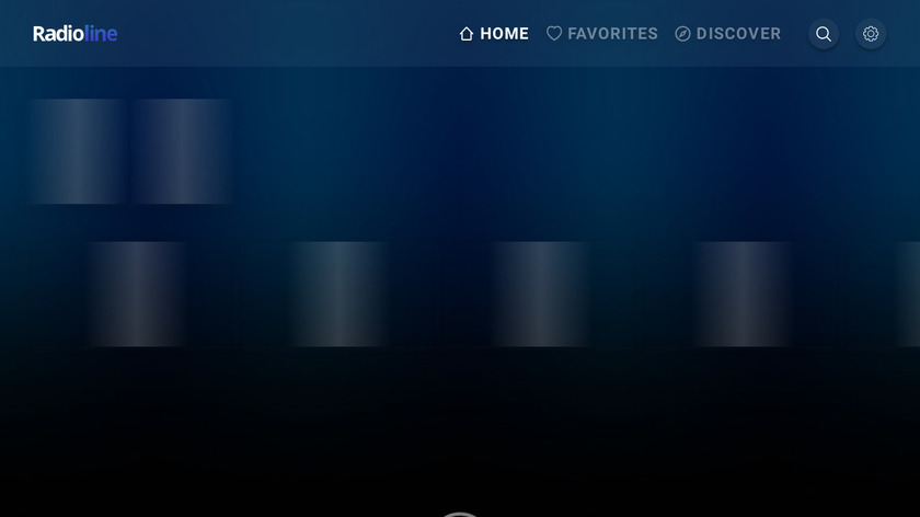 Radioline Landing Page