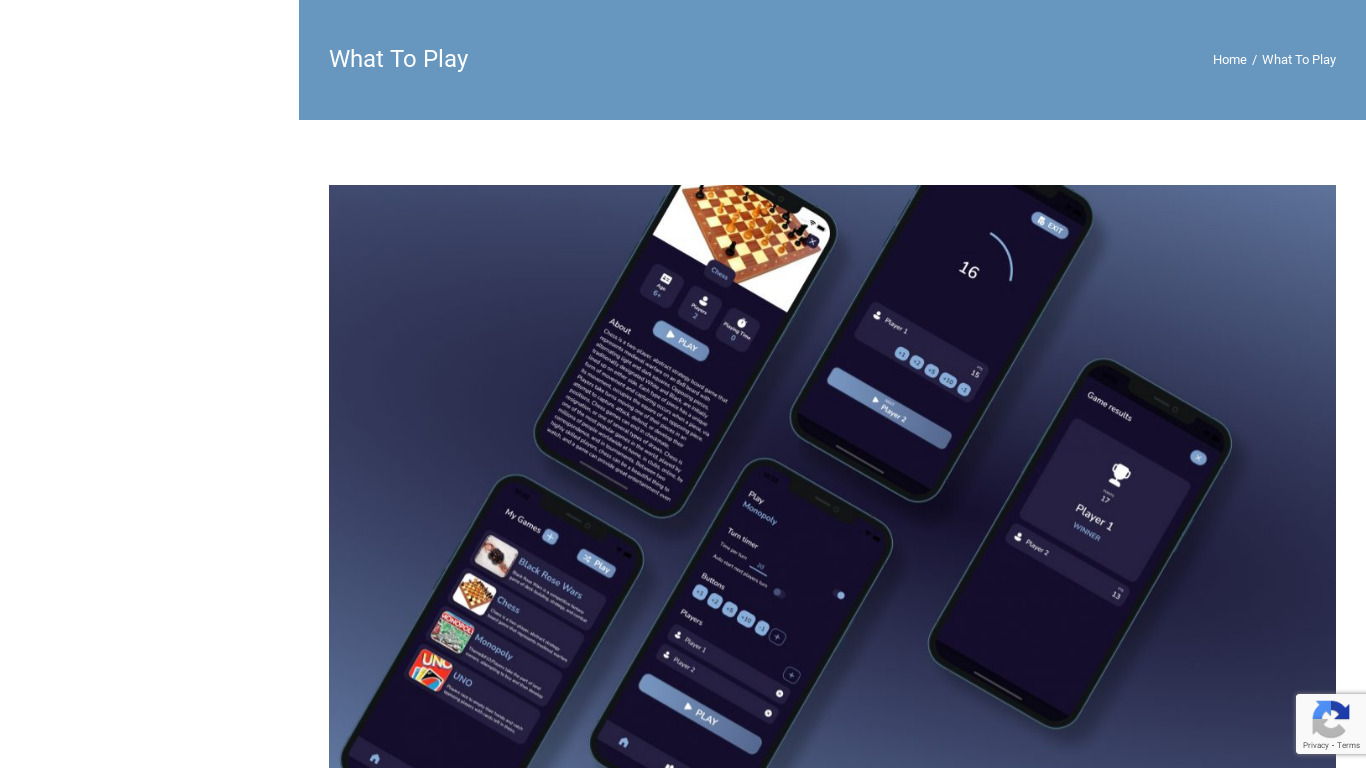 What Will We Play? Landing page