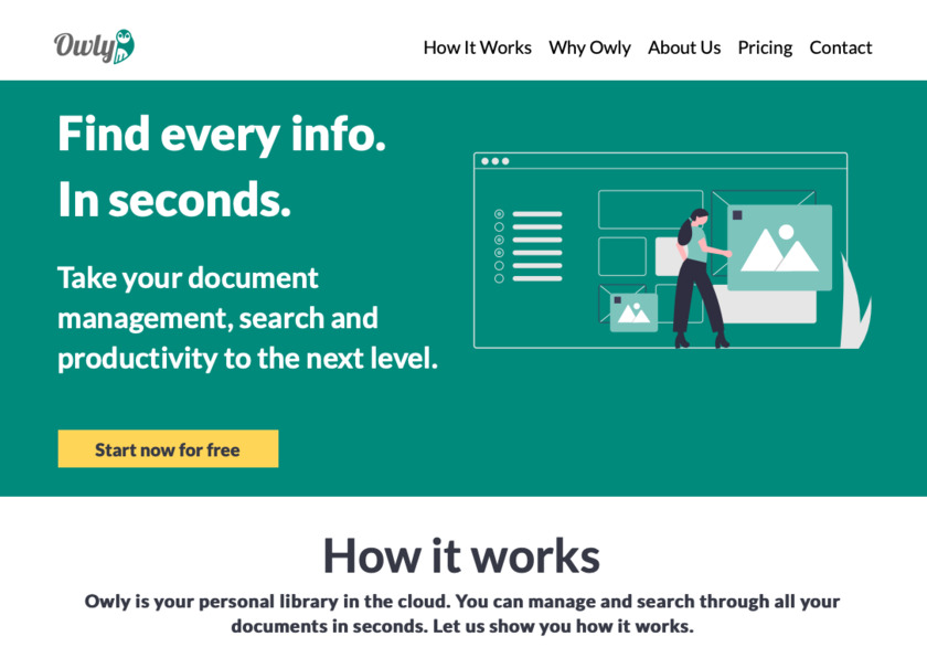 OwlyOne Landing Page