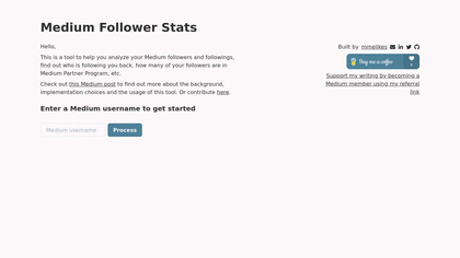 Medium Follower Stats image