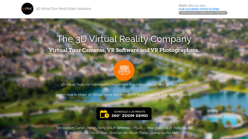 VPiX 360° Landing Page