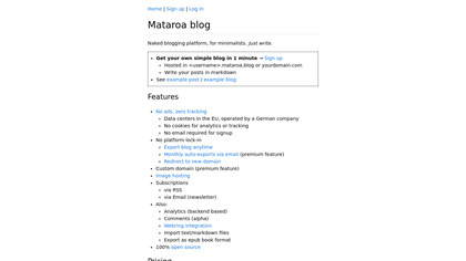 Mataroa.blog image