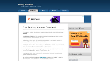 Weeny Free Registry Cleaner image