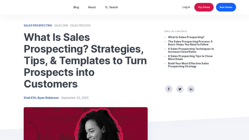 Prospecting & Lead Management Academy Landing Page