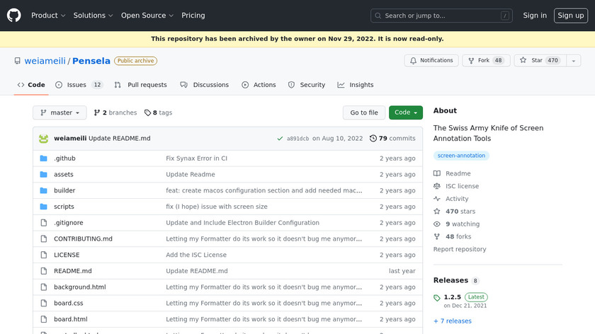 Pensela Landing Page