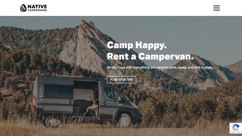 Native Campervans Landing Page