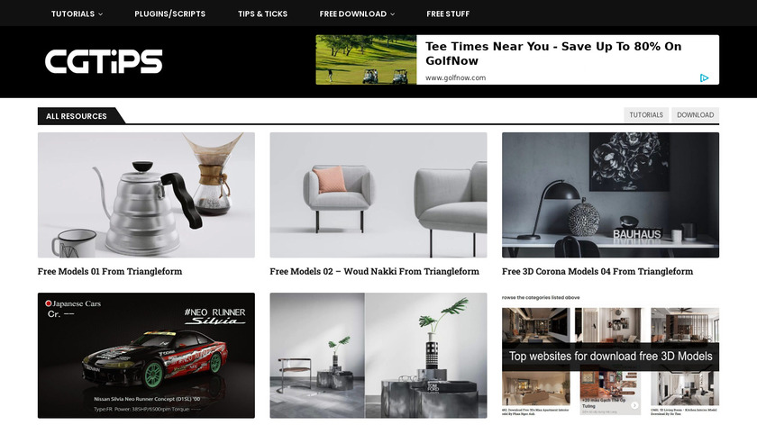 CGTips Landing Page