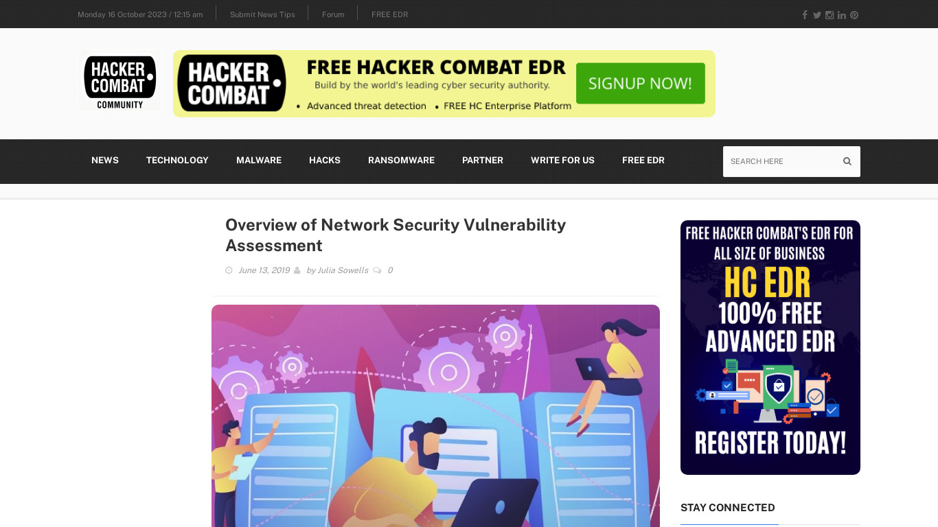 HackerCombat Landing page