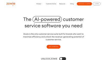 Zowie AI Customer Service Automation image