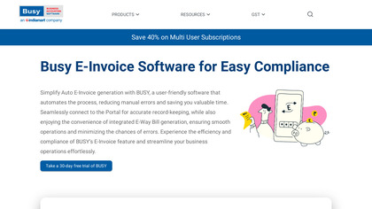 Busy E-invoice Software image