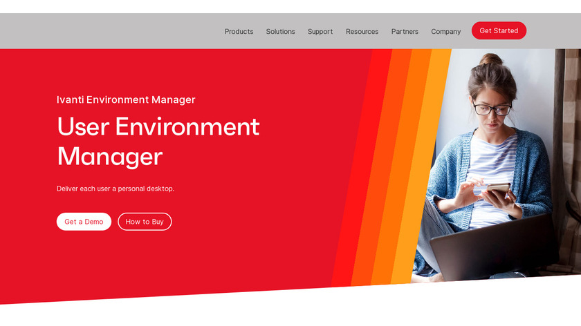 Ivanti Environment Manager Landing Page