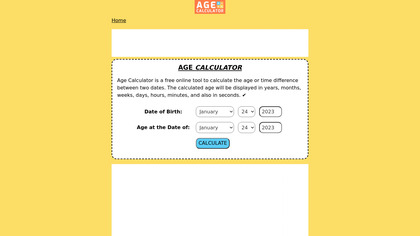 Date & Age Calculator image