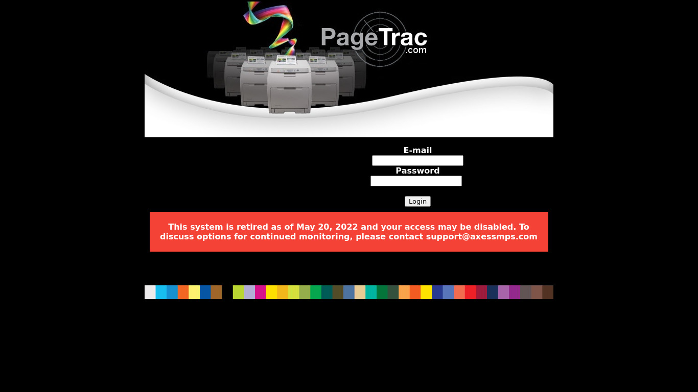 Pagetrac Landing page