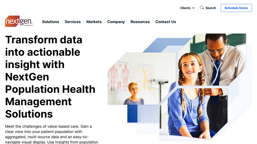 NextGen Population Health Landing Page