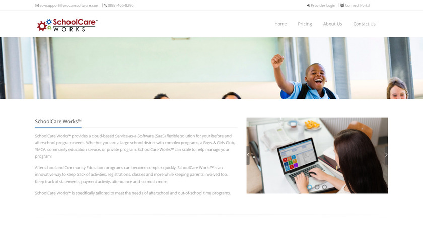 SchoolCare Works Landing Page