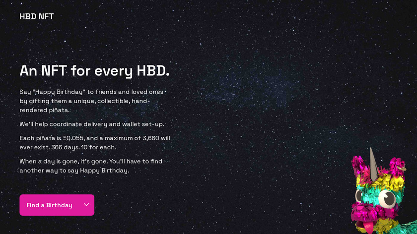 HBD NFT Landing Page