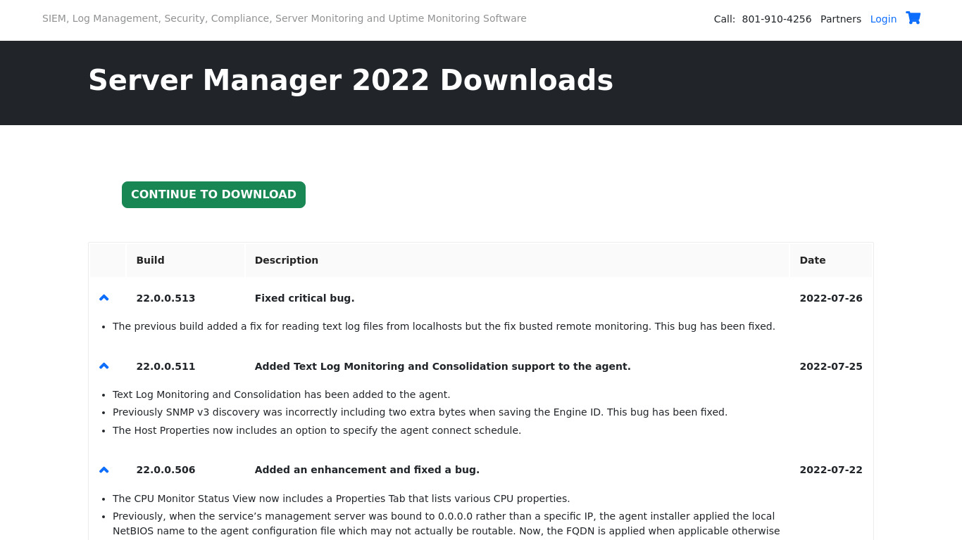 Corner Bowl Server Manager 2022 Landing page