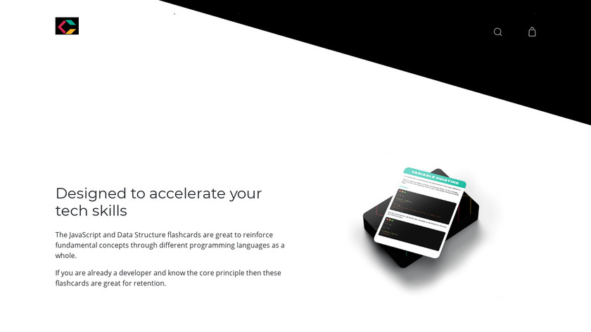 The Coding Cards Landing Page