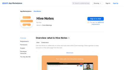 Hive Notes For Zoom image