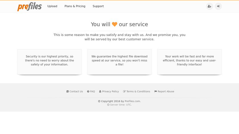 PreFiles.com Landing Page