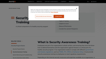 Rapid7 Security Awareness Training image
