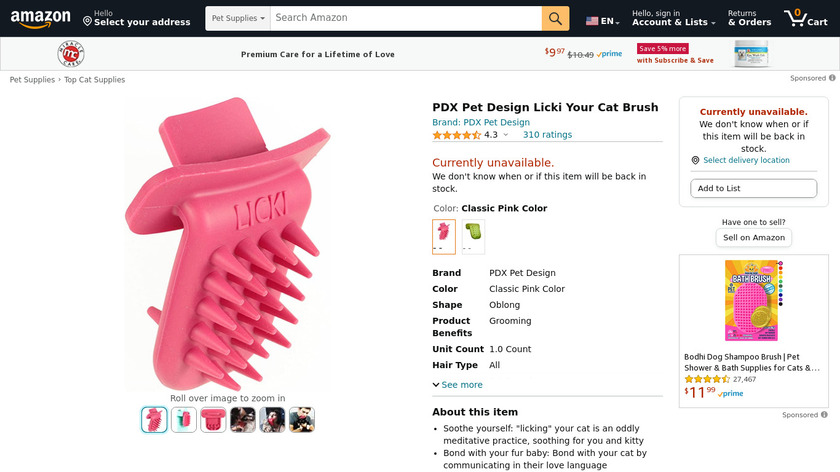 Licki Brush Landing Page