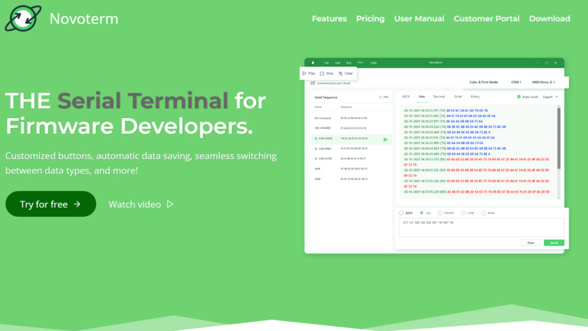 Novoterm.io Landing Page