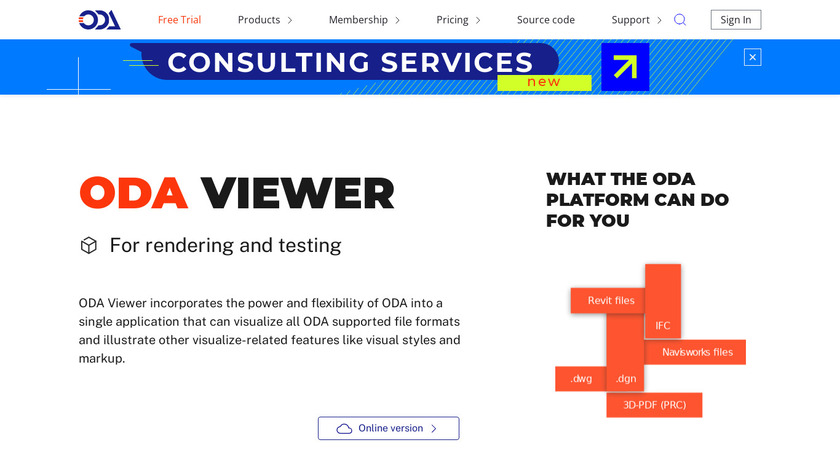 ODA Viewer Landing Page