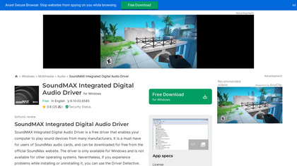 SoundMAX Integrated Digital Audio image
