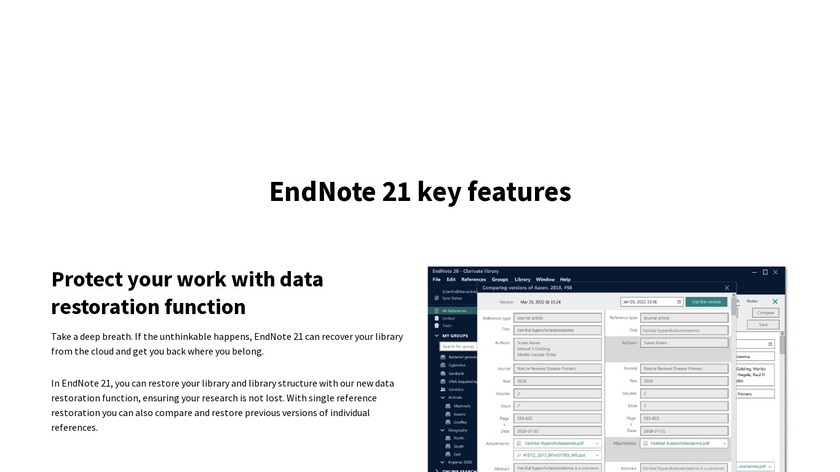 EndNote Landing Page