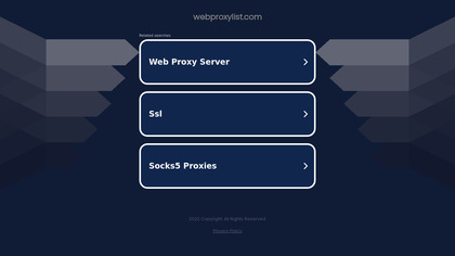 webproxylist.com Proxy Tool image