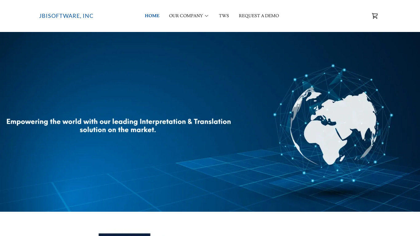 Translation Worldwide Software Landing page