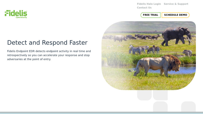 Fidelis Endpoint Landing Page