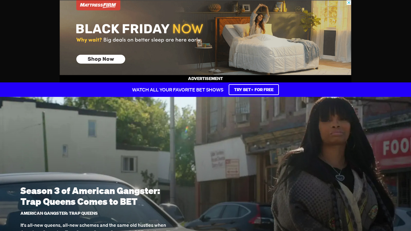 BET NOW Landing page